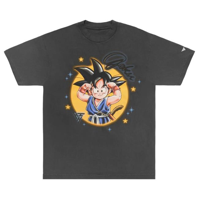 Official Hypland Clothing Merch Store Hypland Db Goku Flex Top Shirt (Vintage Black)