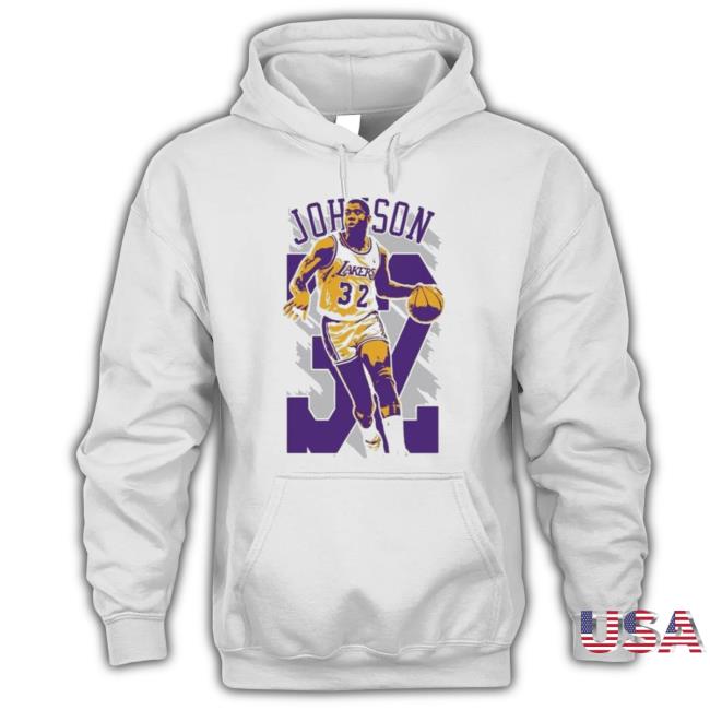 Magic Johnson Los Angeles Lakers Basketball Great Player 32 Hoodie