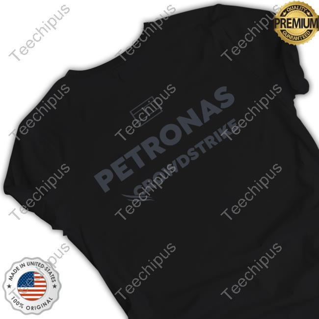 Black Petronas Crowdstrike Tee Shirt