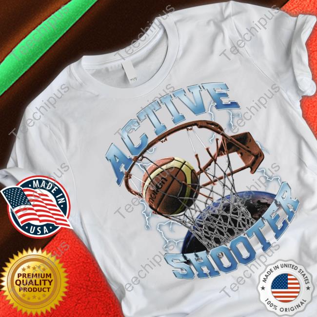 Hardshirts999 Store Active Shooter Basketball Hooded Sweatshirt