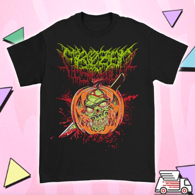 Official Frozensoultx Merch Store Pumpkin Skull Hoodie (Black) Frozensoultx Shop