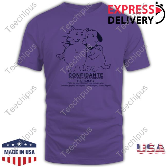 Debbiefongdraws Confidante Best Friend Forever Friends T Shirt