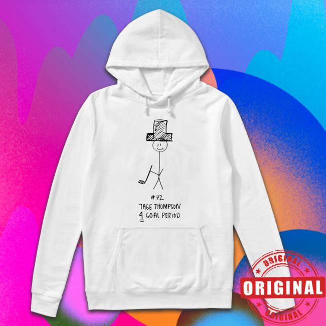 Official 72 Tage Thompson 4 Goal Period Long Sleeve Shirt