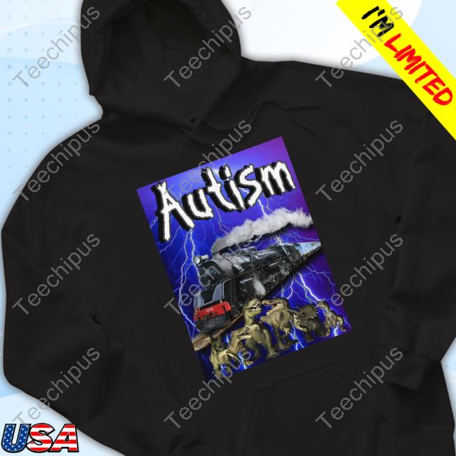 Cringey Tees Merch Autism Train And Dino New Shirt