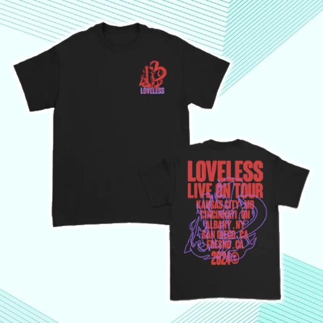 Trending Live On Tour 2024 Hoodie This Is Loveless Store Merch Shop