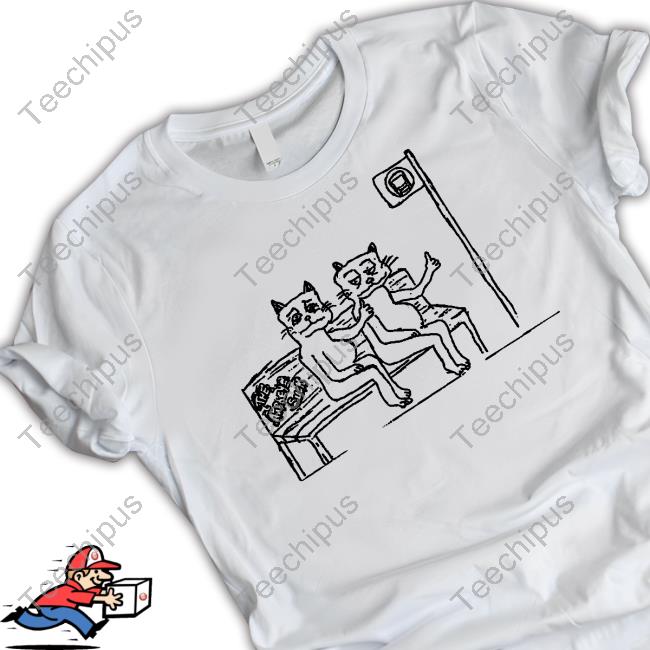 Merchbar Cat Ringer Hoodie
