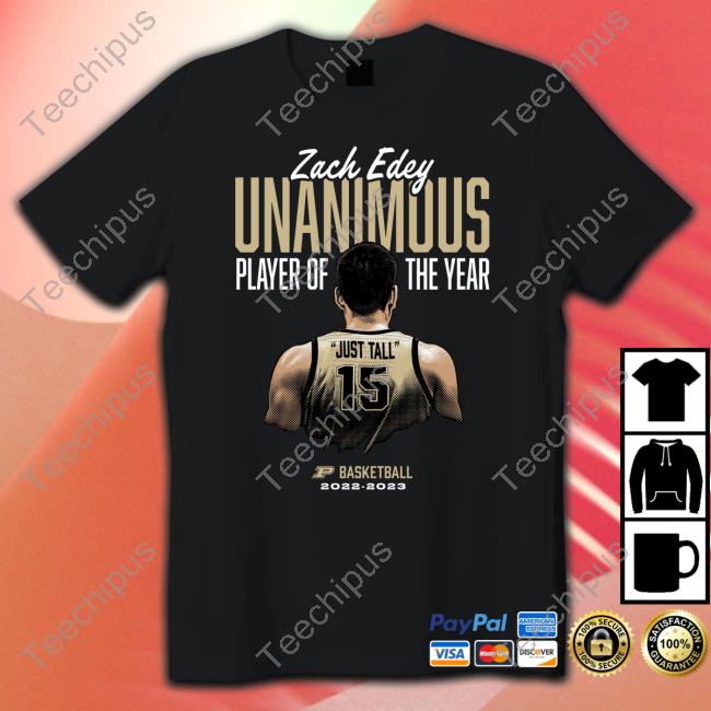Zach Edey Unanimous Player Of The Year T-Shirt