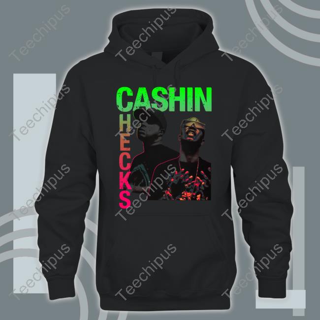 Pete Davidson Wearing Cashin Checks Sweatshirt