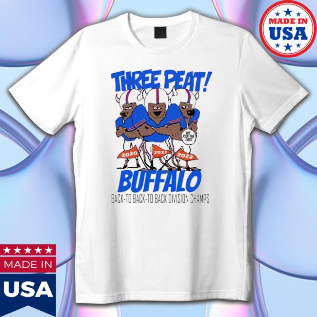Buffalo Three Peat Back To Back Eastern Division Champions Sweatshirt Buffalo Three Peat Back To Back Eastern Division Champions Crewneck Sweatshirt