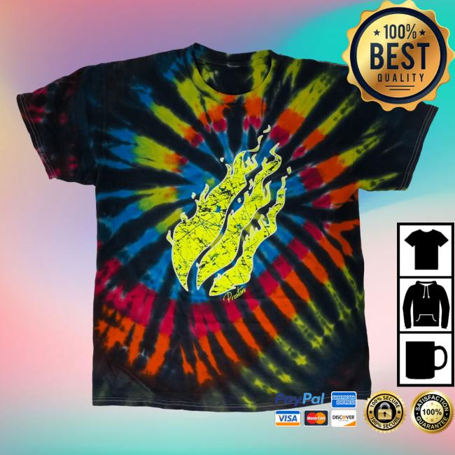Official Prestonplayz Merch Store Shop Crystal Iconic Tie-Dye July Attractive Shirt Of The Month Tie Dye Firemerch Preston's Signature Fire Emblem Logo