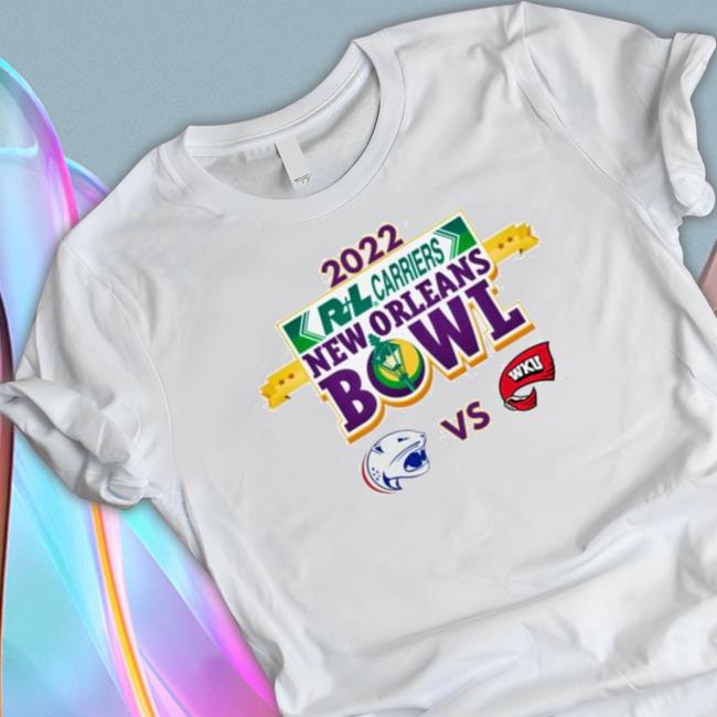 Official South Alabama Vs Western Kentucky 2022 R+L Carriers ​New Orleans Bowl Matchup Long Sleeve Shirt