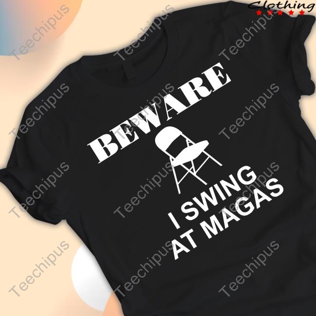 Your Blue Channel Merch Beware I Swing At Magas T Shirt
