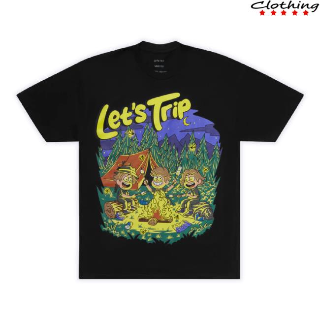 Official Sturniolo Clothing Merch Store Let's Trip Campfire Classic Shirt (Black) Sturnioloclothing Shop