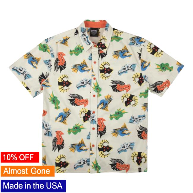 Original Heroes Villains Merch Store Dungeons & Dragons Chromatic Dragons All Over Print Button Down Classic Shirt Heroesvillains Shop