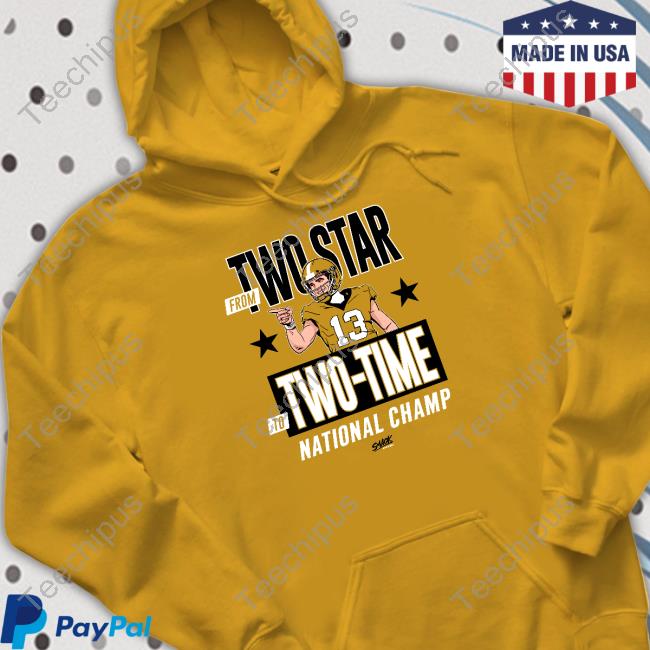 Georgia College From Two Star To Two-Time National Champ Shirt
