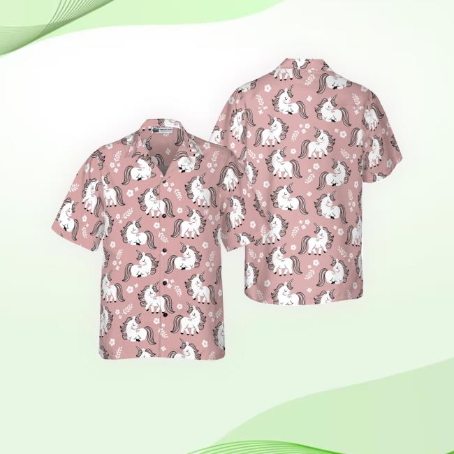 Baby Unicorn Hawaiian Shirt, Products Baby Unicorn In The Magic Forest, Colorful Summer Aloha Shirts For Men Women, Perfect Gift For Husband, Wife, Boyfriend, Friend Tee