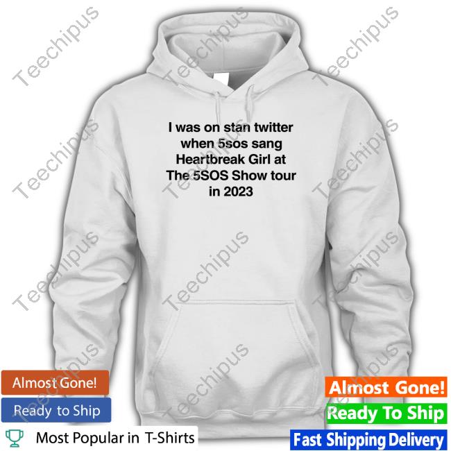 I Was On Twitter When 5Sos Sang Heartbreak Girl At The 5Sos Show Tour In 2023 New Shirt