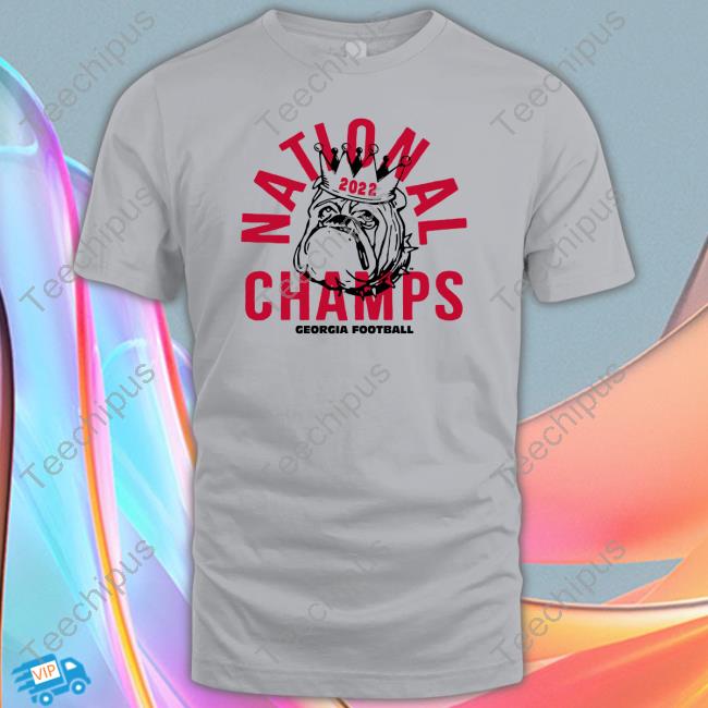 Georgia 2022 National Champs Crown Tee Shirt