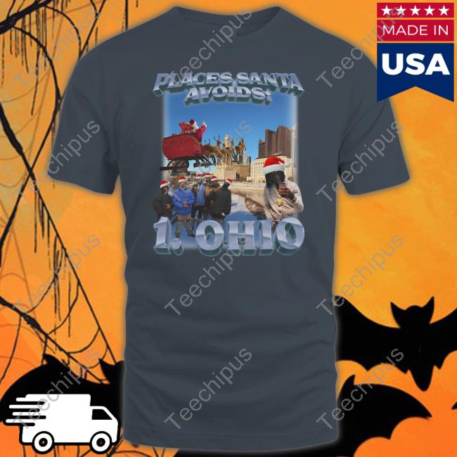 Swag Stimulus Merch Places Santa Avoids 1 Ohio Shirt Santa Avoids Ohio