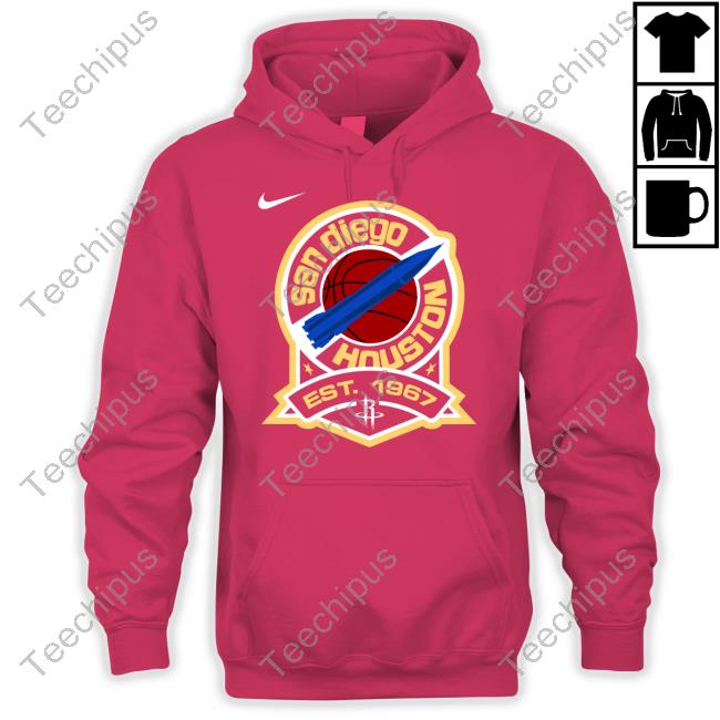 San Diego Houston Est 1967 T Shirt San Diego Houston Est 1967 Tees Houston Rockets