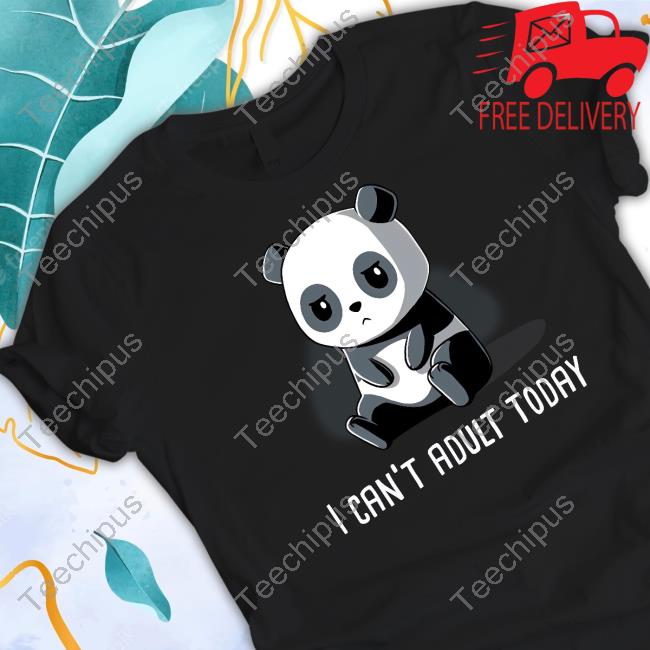 Panda I Can't Adult Today Long Sleeve T Shirt
