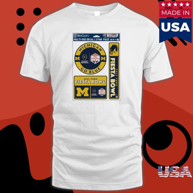 College Football Playoff #2 Michigan 2022 Fiesta Bowl 3-Pack Tee
