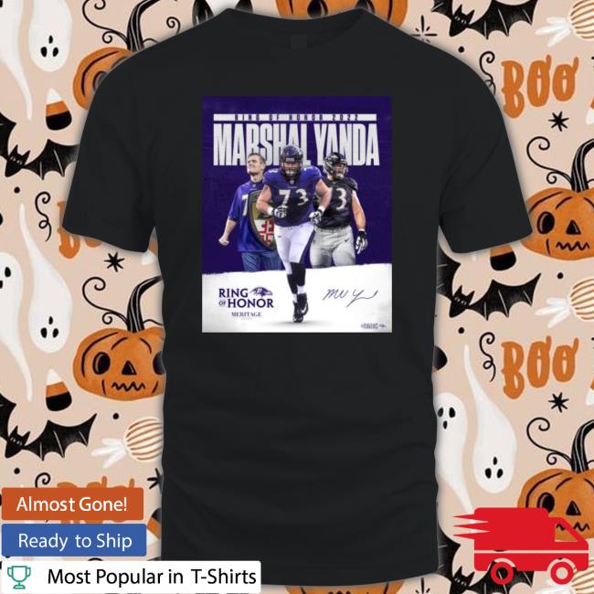 Marshal Yanda Baltimore Ravens Ring Of Honor 2022 Signature Crewneck Sweatshirt