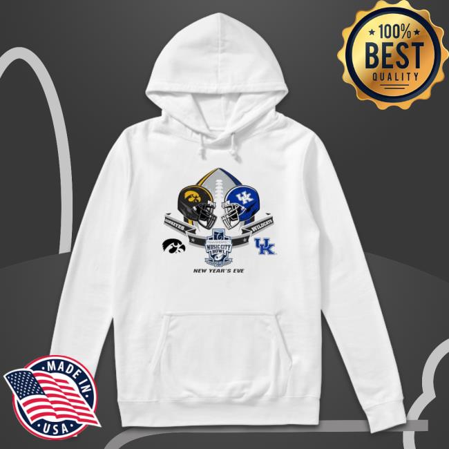 Iowa Hawkeyes Vs Kentucky Wildcats 2022 Transperfect Music City Bowl Tee