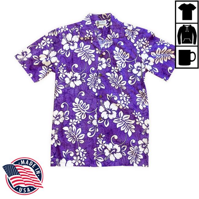Official Alohashirtshop Store Island Tropics - Purple Tee Shirt