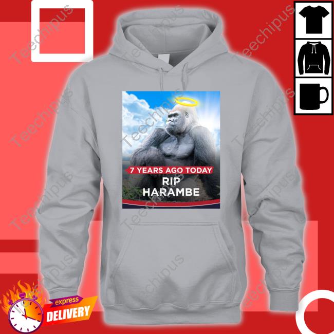 7 Years Ago Today Rip Harambe T-Shirt