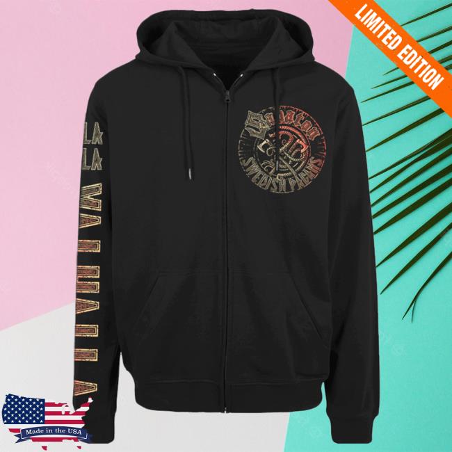 Official Sabaton Merch Store Sabaton Swedish Pagans Zip Crewneck Sweatshirt Sabaton Shop