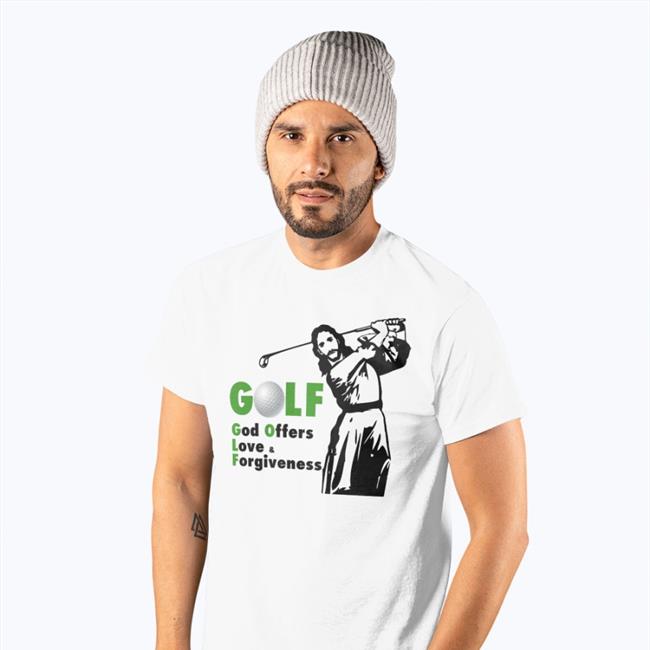 Goodshirts Golf God Offers Love Forgiveness Sweatshirt