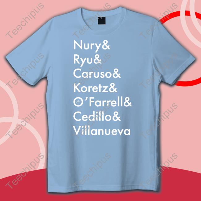 Nury Ryu Caruso Koretz O'farrell Cedillo Villanueva Shirts