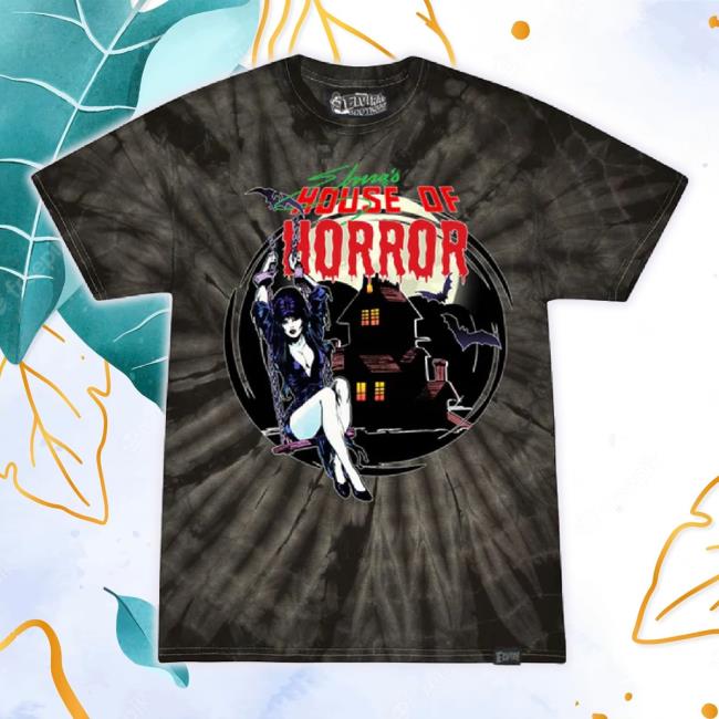 Official Elviras Bootique Merch Store Elvira House Of Horrors Tie Dye Black TankTop Elvirasbootique Shop