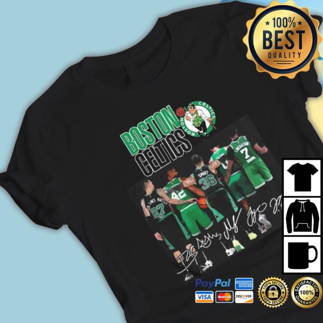 Boston Celtics Daniel Theis Al Horford Marcus Smart Jayson Tatum Jaylen Brown Signatures Shirts