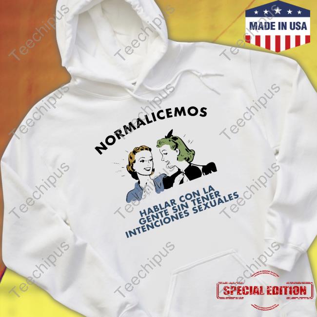 Dilo Con Dibujos Normalicemos Hablar Con La Gente Sin Tener Intenciones Sexuales Long Sleeve