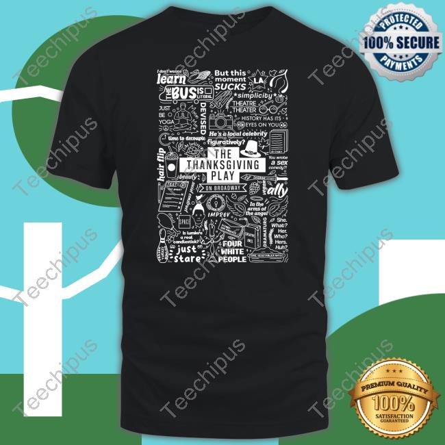 Lines And Icons From The Thanksgiving Play On Broadway (D’Arcy Carden, Scott Foley, Chris Sullivan And Katie Finneran) Sweatshirt