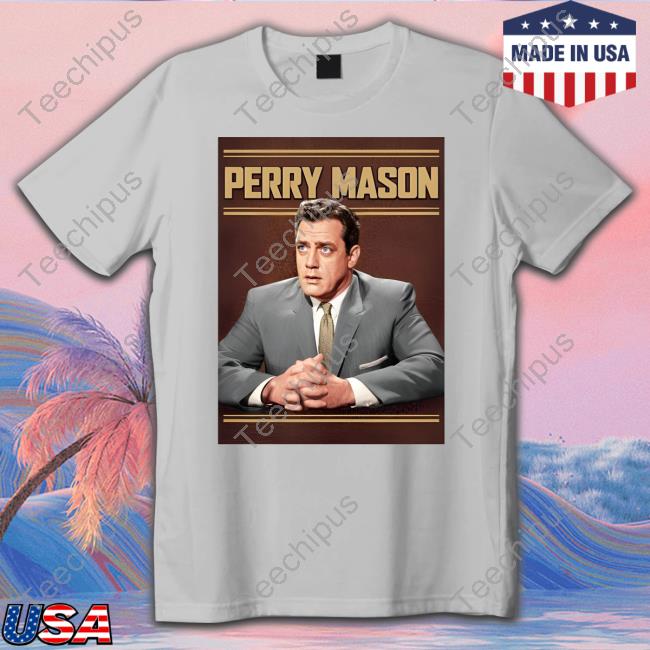 Liz Churchill Wearing Perry Mason Tv Series 1957 Poster Tee