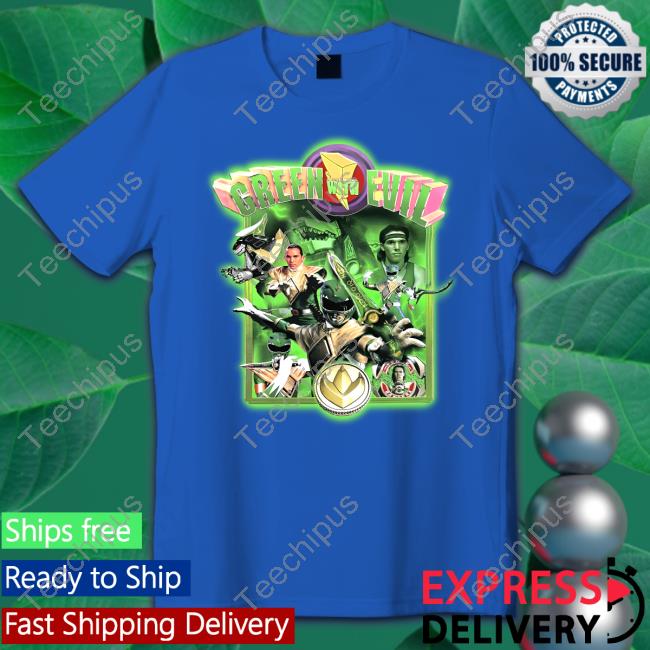 Tycun Green With Evil Mighty Morphin Power Rangers Tee Shirt Green With Evil Mighty Morphin Power Rangers Tees Tyt Attyre Shop
