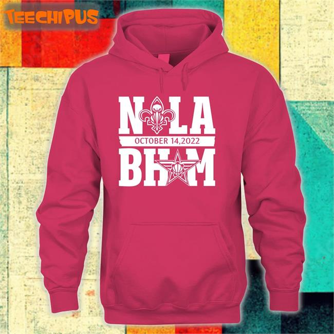 Nola Bham October 14 2022 Tee Shirt New Orleans Pelicans Birmingham Squadron