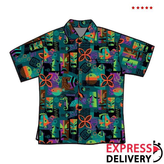 Original Tank Tiki' Classic Aloha Button Up-Classic Shirt Jeff Granito Designs Shop