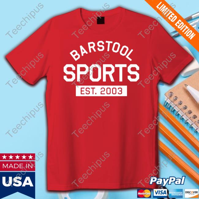 Dave Portnoy Wearing Barstool Sports Est 2003 Sweatshirt