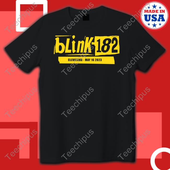 Blink-182 Merch Tour Cleveland May 16 2023 Shirt