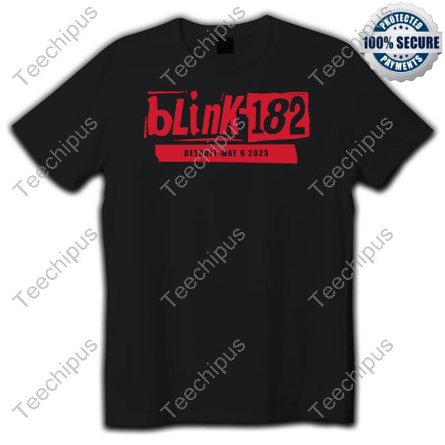 Blink 182 Detroit May 9 2023 Hooded Sweatshirt