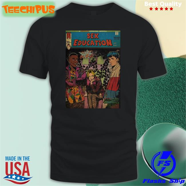 Sex Education Comic Strip Graphic Design T Shirts Edvin Ryding
