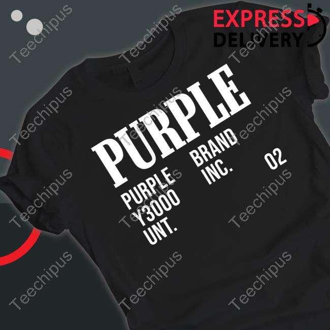 Cristina Pache Pupple Purple Brand Y3000 Inc Unt 02 Shirts