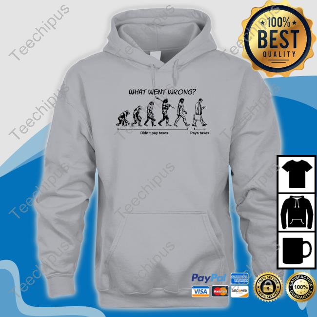 What Went Wrong Didn't Pay Taxes Pays Taxes Tee Shirt