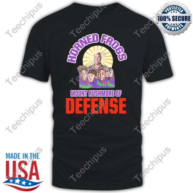 Tcu Football Horned Frogs Mount Rushmore Defense Hoodie