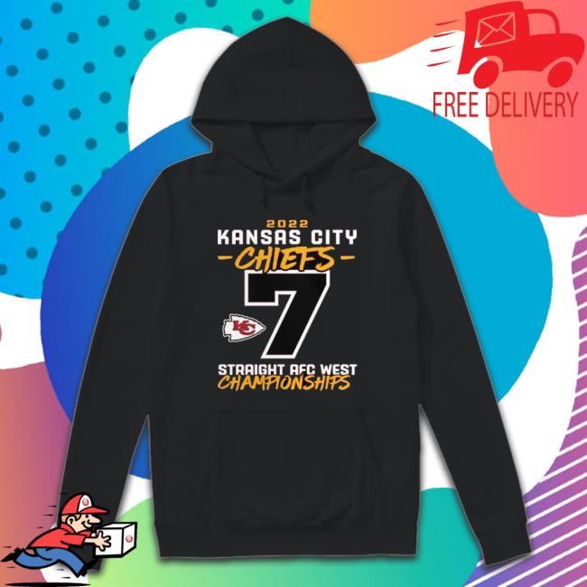 Kansas City Chiefs 2022 7 Straight Afc West Championships Tee Shirt