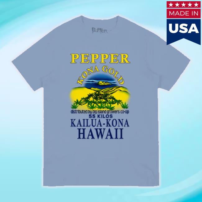 Original Pepper Live Merch Store Kona Light Blue Sweaters Smoke Pepperlive Apparel Clothing Shop